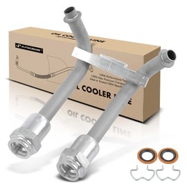 A-Premium Automatic Transmission Oil Cooler Line Hose Assembly Compatible with Jeep Wrangler 2007-2018 2.0L 3.6L 3.8L