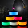 Dilabnda Pack of 6 Party LED Bracelets/Slap Bracelets/Reflector Band Light