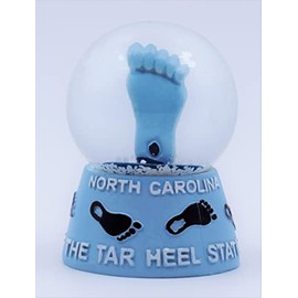 North Carolina Tar Heel 3D Snow Globe Water Globe Souvenir Ornament for Home car Gift for Women Kids Girls Mon Granddaughter 3 ½” T