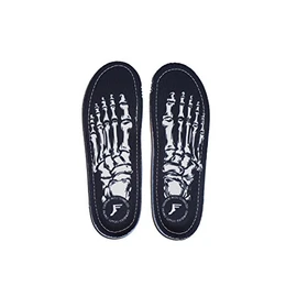 Footprint Insole Technology Kingfoam Orthopaedic Insoles Skeleton Black 4/4.5