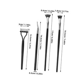 TOVINANNA Fan Mascara Brush Lash Curler Set Scallop Lash Brush Eyelash Separator Makeup Tool Ideal for Eyelash Volume