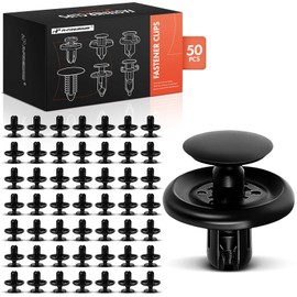 A-Premium 50PCS Nylon Engine Under Cover Retainer Clips Push Type Compatible with Toyota Camry, RAV4, Corolla, Prius, Tacoma, Highlander, Tundra, Sienna & Lexus ES300, GS350, HS250h & Scion tC, xD, iM