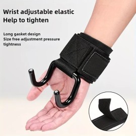 Unbranded Fitness Squat Lifting Pull-Up Wrist Hook Strength Training Pull Power Hook kits