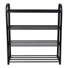 Home Zapatera 4 Niveles Negro Repisa Organizador