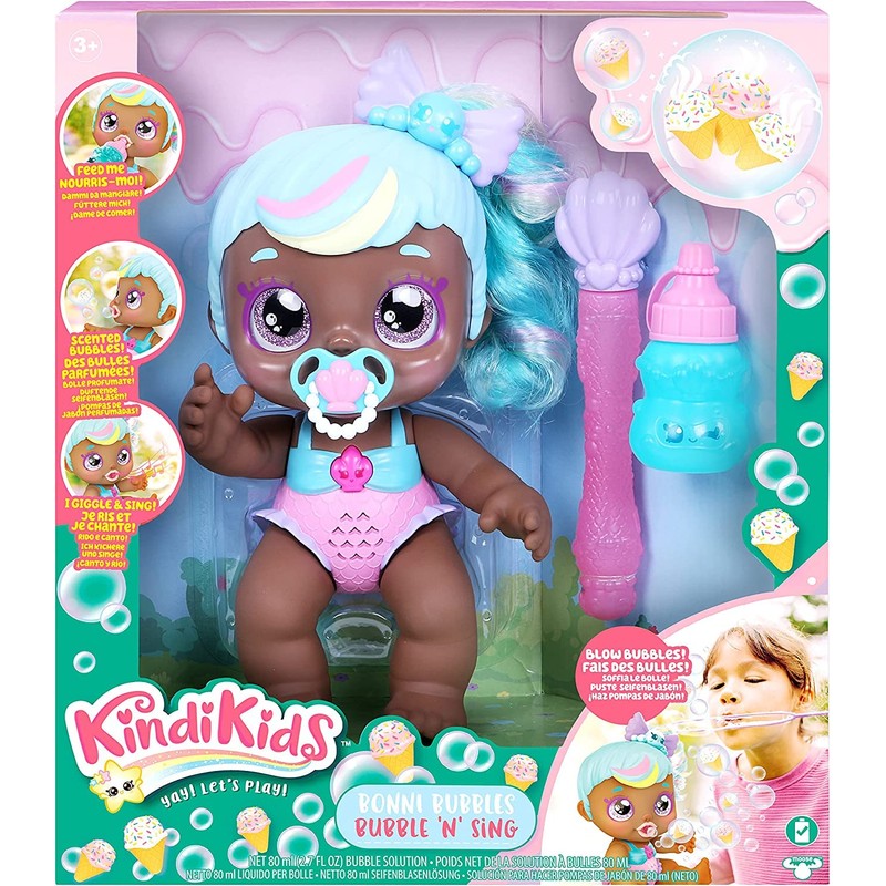 Kindi Kids Electronic 6.5" Doll and 2 Accessories - Bonni