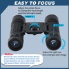 Xnourney 12x25 Compact Binoculars, High Powered Easy Focus Binoculars, Portable