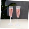 NOLITOY 2pcs Elegant Crystal Flutes for Wedding Toasting Unique Hammered