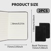 2 Pack A7 Notebook Small Pocket Leather A7 Notepad with