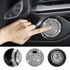 Sylvil 2PCS Bling Car Push Start Button Sticker, Sparkling Rhinestones