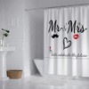 Mr Mrs Shower Curtain for Lover Couples Wedding Bridal Bathroom,