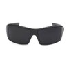 Locs Men's Cholo Biker Sunglasses - Black Frame, Black Lens,