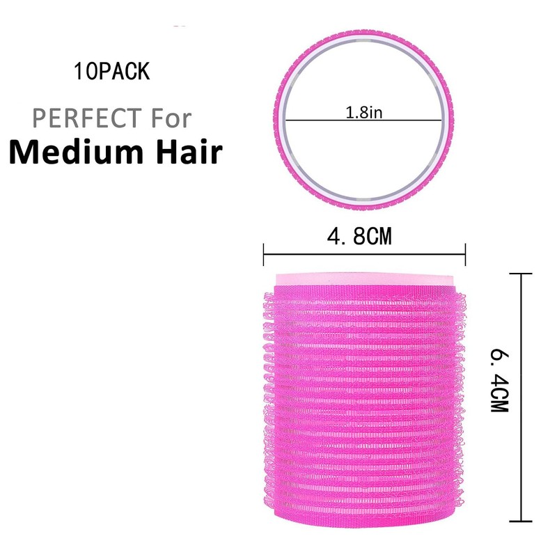 LIDOUK Hair Rollers Self Holding Rollers Gripping Sticky Rollers Self
