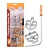 Chanukah Fritlach Rosette Maker - Stainless Steel Rosette Iron Set