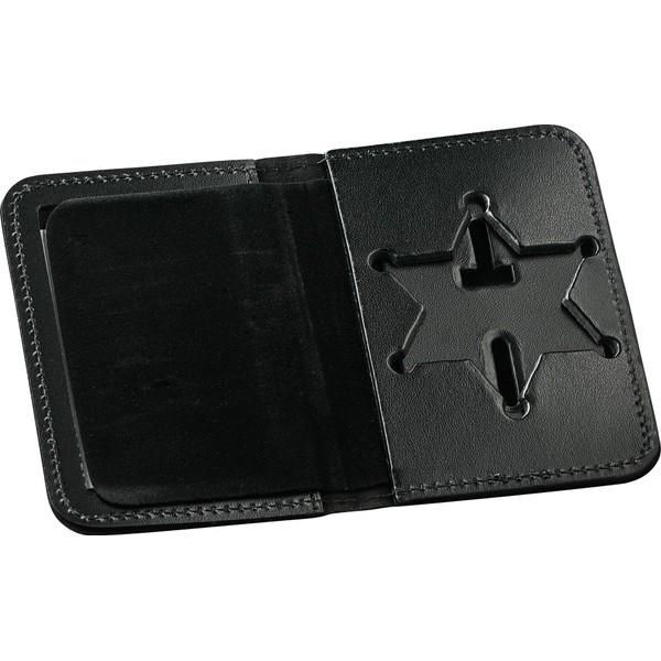 Perfect Fit Sheriff Star Badge and Id Case Hidden Badge
