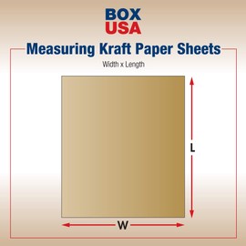 Box USA Kraft Brown Paper Sheet, 30#, 18" x 24", 100% Recycled Paper, 1667 Sheets Per Case, Ideal for Shipping, Packing, Moving, Gift Wrapping, Craft, Dunnage and Parcel