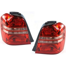 For 2001-2003 Toyota Highlander Tail Light Driver and Passenger Side Assembly Unit TO2818119, TO2819119 - Replaces 81561-48050, 81551-48050