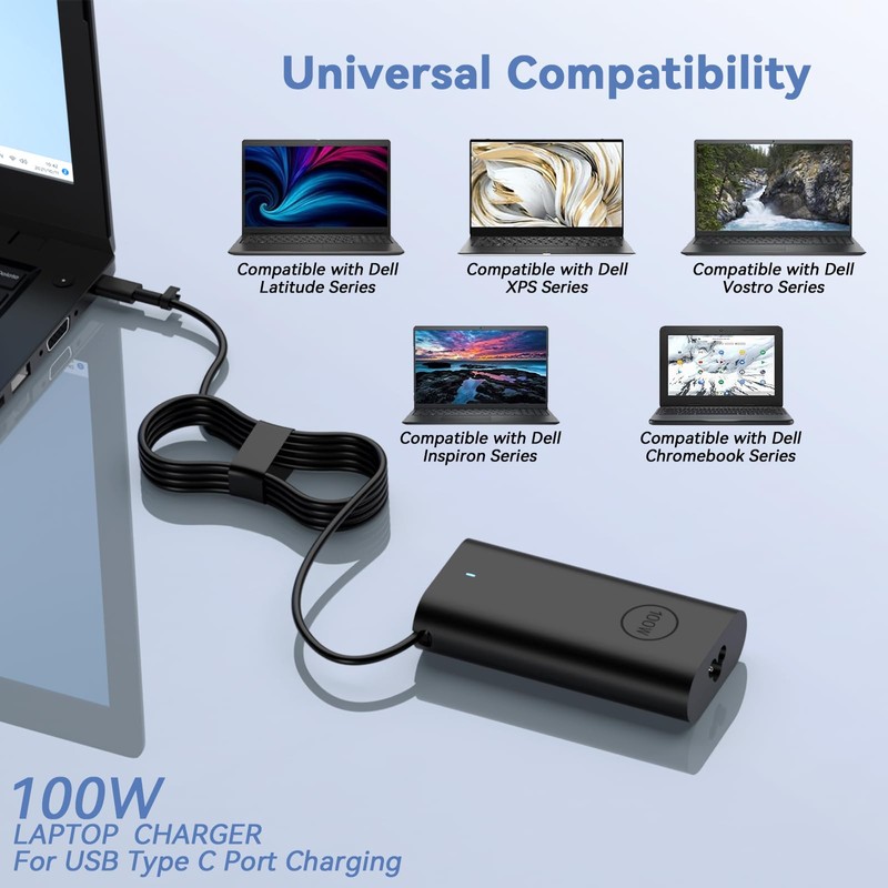 GKLSPL 100W USB Type C AC Adapter Compatible with Dell