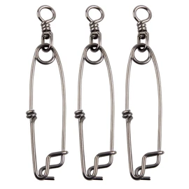 Longline Clips with Swivels Tuna Clips Stainless Steel Branch Hangers Snaps for Deep Sea Fishing Length 3.94"/4.91"/5.90" 10cm-5pcs