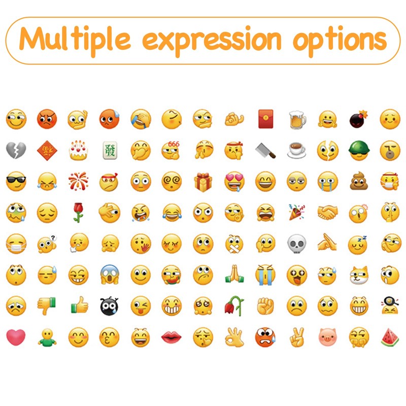 Thoquene 14 Sheets Smiley Emoji Stickers for Kids Notebook Decoration