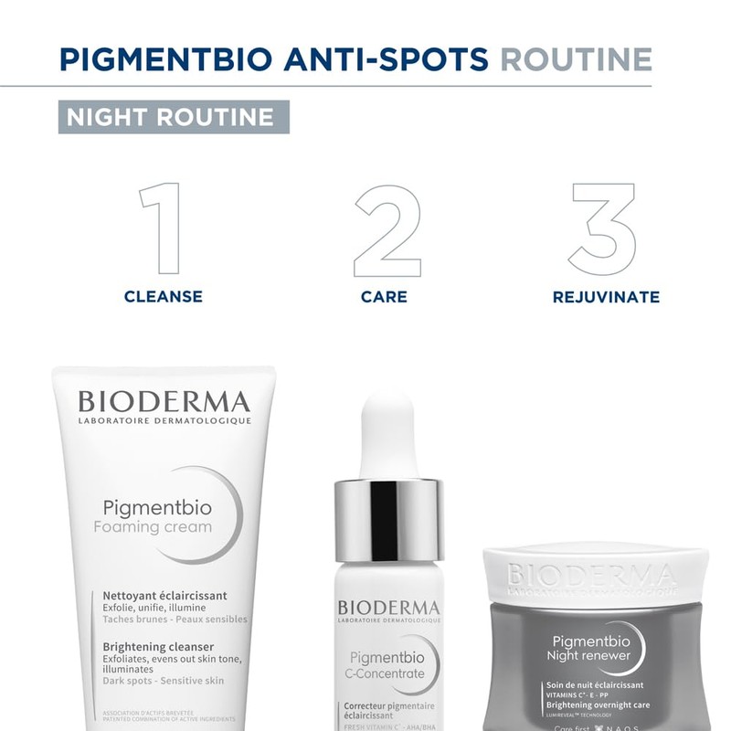 【Authentic Product】Bioderma Pigmentbio Foaming Scrub White 200mL for Dull Skin