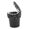 Car Ashtray DiamondStudded Smokeless Container with LED Light Indicator Multifunctional