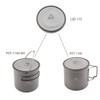 TOAKS 蓋 チタンポットまたはカップ 80mm/90mm/115mm/130mm/145mm/170mm (LID-115)