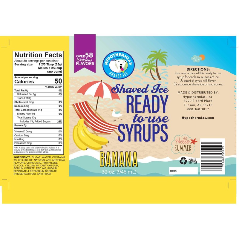 🍌 Banana Ready to Use Quart (32 Fl. Oz) Hawaiian