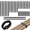 UONIKA 32 pcs 1-inch-wide Hook and Loop Cable Straps, 8"-12"-18"-24"-36"