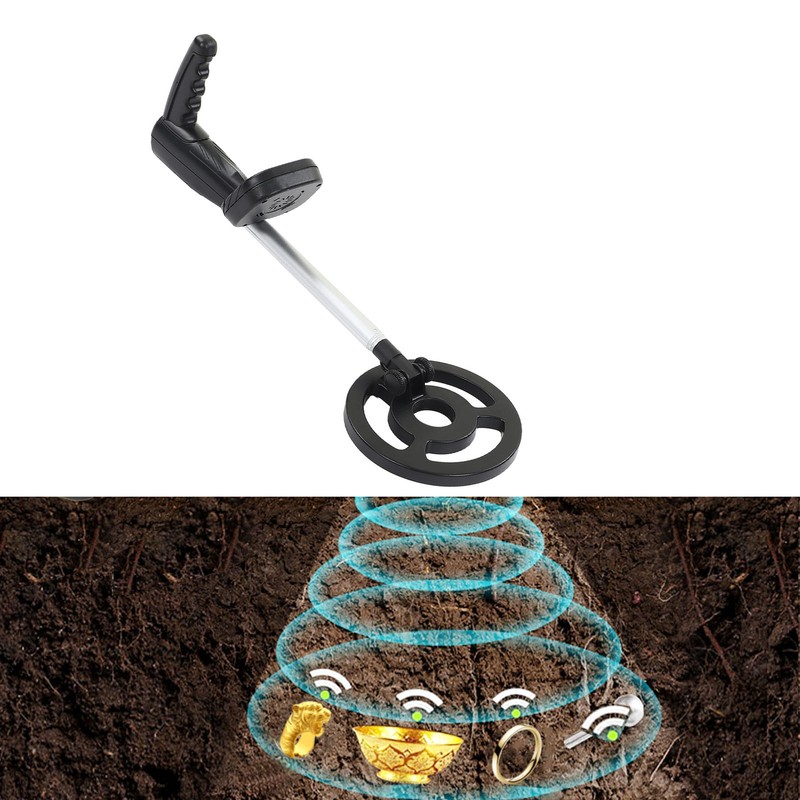 Metal Detector Foldable Length Adjustable High Sensitivity Lightweight Handheld Metal