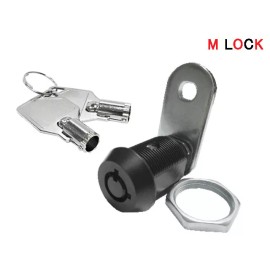 M LOCK Tubular Cam Lock 90 degree for Camper Cabinet Toolbox 5 sizes BLACK 2400 - M (7/8")