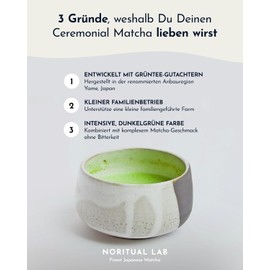 Ceremonial Matcha - Pure Matcha Powder from Japan - Ceremonial Grade - Original Matcha Green Tea - First Harvest - 100% Natural and Laboratory Tested (40 g)