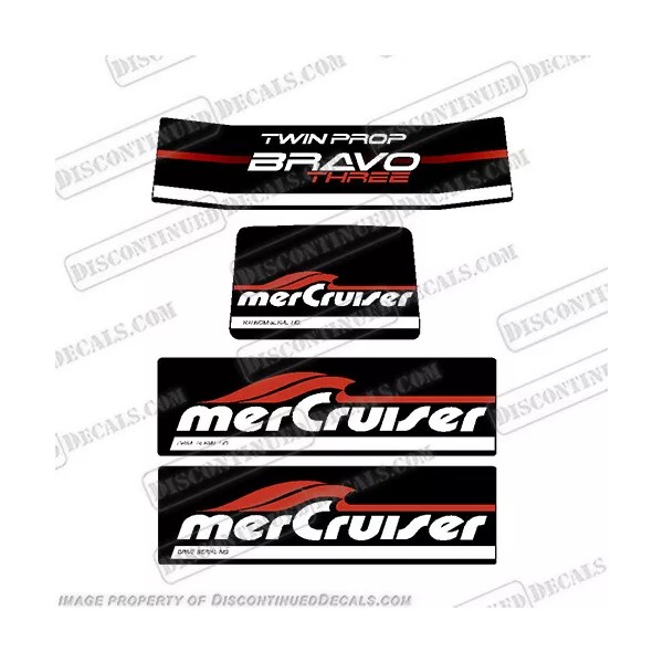 Discontinued Decals Fits Mercruiser Bravo Three Twin Prop Decals