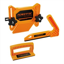 POWERTEC 71551 Safety Kit - Featherboard, Push Block and Push Stick, 3PK