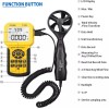 CMM 풍속계 HVAC Pro 휴대용 CFM 속도계 게이지 풍속 측정