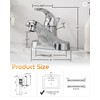 WOWOW Bathroom Faucet 1 Handle Low Arc Single Handle 4