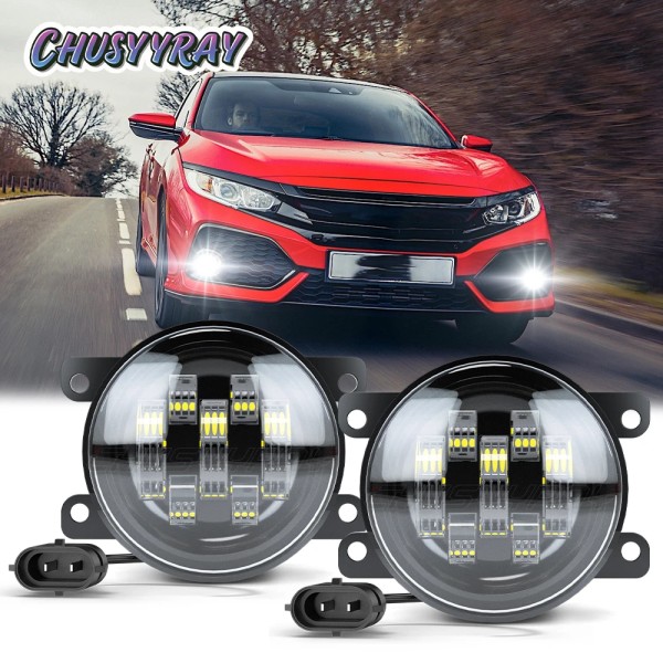 CHUSYYRAY 2pcs LED Driving Fog Light Lamp Front Bumper Light