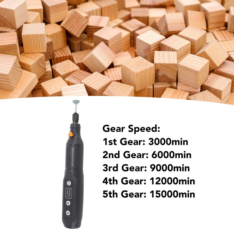 5 Speed 3.7V Mini Cordless Rotary Tool Mini Electric Grinder