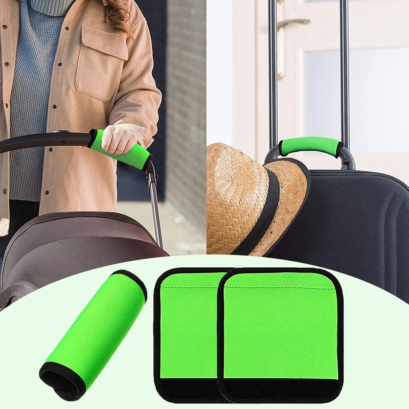 2 Pack Luggage Handle Wraps, Soft Handle Covers for Suitcase,