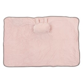 USB Heated Blanket Pink 5V High Safety Soft Polyester Fiber Portable Heated Blanket for Office Winter Nap