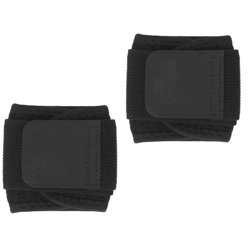 2Pcs Wrist Wraps Black Adjustable Breathable Elastic Skin Friendly Soft