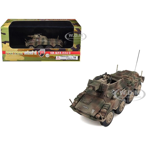 Panzerstahl SD.KFZ. 234/3 ARMORED VEHICLE "HUNGARY" 1/72 DIECAST BY PANZERSTAHL