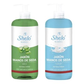 2 Jabón Manos Seda Protege Piel Hidrata Sábila Yoghurt Sheló