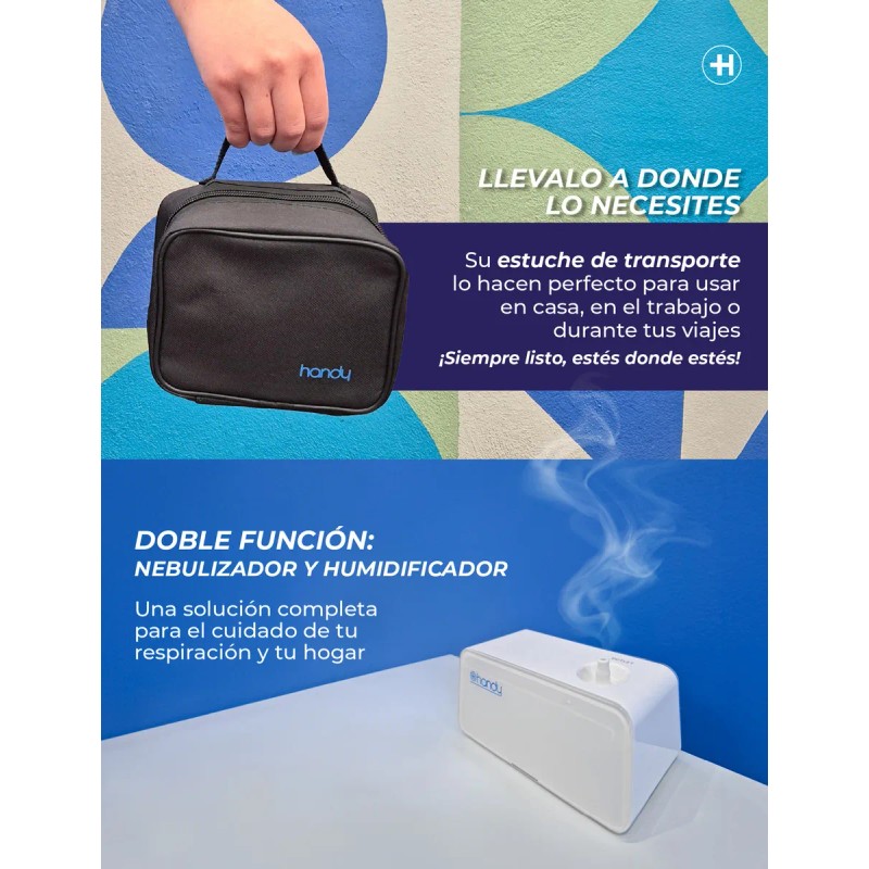 Nebulizador De Pistón Con Accesorios 403d Handy Color Blanco