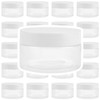 JOIKIT 24 Pack 100ml Clear Plastic Jars with Lids, Wide