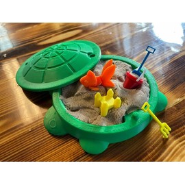Miniature turtle sandbox fidget  stress relief toy set - Size: Large Turtle, Color: Black
