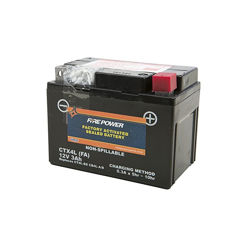 Fire Power Factory Activated Sealed Maintenance Free Battery - CTX4L