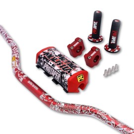 ProTaper Motorcycle Handlebar 1-1/8'' Dirt Bike Bars Grips Handle Pad ATV Quad