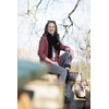 Knit Factory - Liv Triangle Shawl - jeans colour