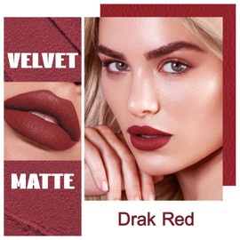 Red Lipstick,Matte,Smooth,Waterproof,Highly Pigmented Lipsticks（08#Red）