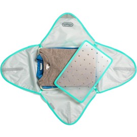 Mumi Design Travel Garment Bag Clothes Folder - 14.5 x 10.5 Inch Travel Organizer Bags for Luggage – Large Capacity Anti Wrinkle Luggage Organizer Garment Folder – Packing Bags for Travel (Pink)